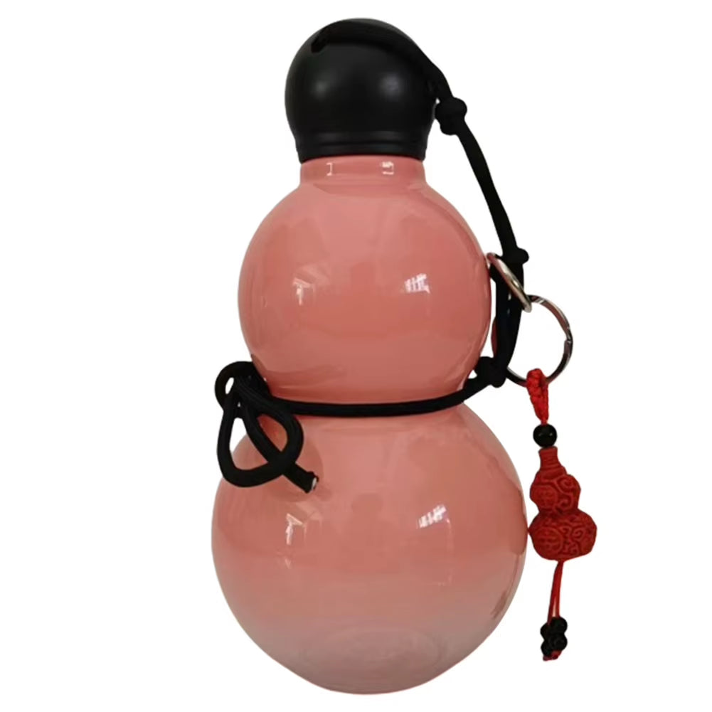 Gourd Sports Water Bottle Vintage Chinese Retro-Inspired Gourd Water Bottle 800ML Large Capacity Water Kettle Gifts for Outdoor